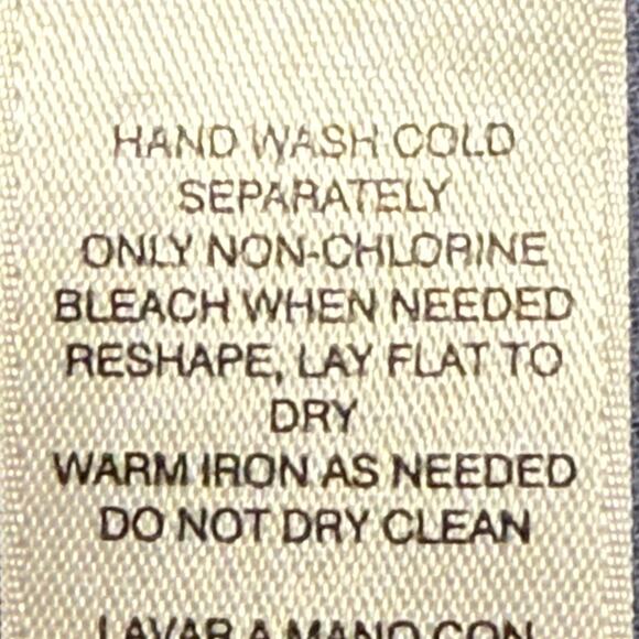 Chicos Top Womens Large 2 Blue Crochet Tasseled Peasant Flowy Beachy Boho - Picture 9 of 10